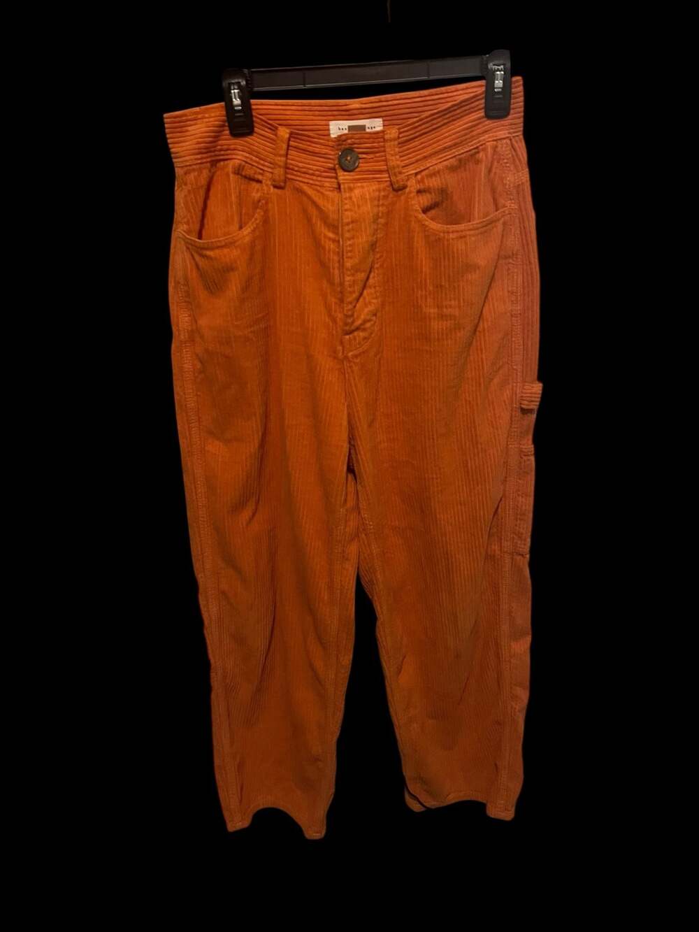 Basin + Range Women's Orange Corduroy Utility Carpenter Pants